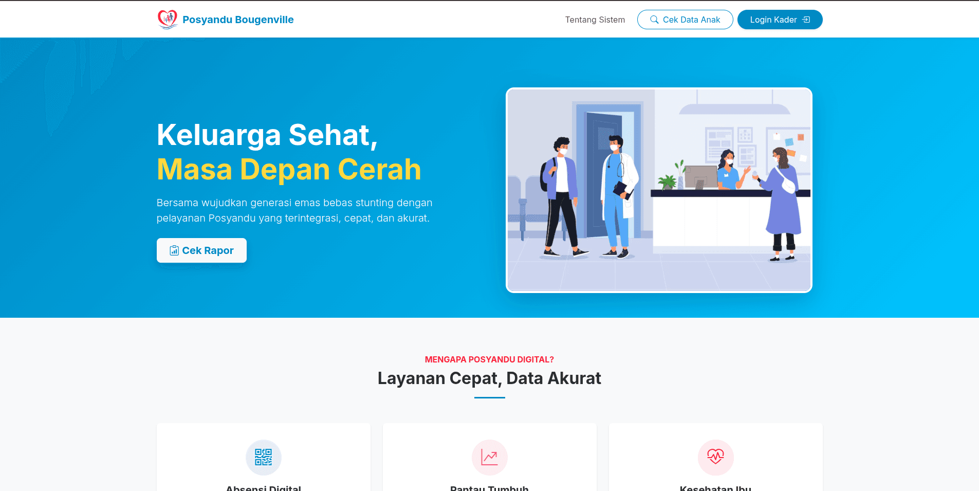 Screenshot Dashboard Sistem Posyandu